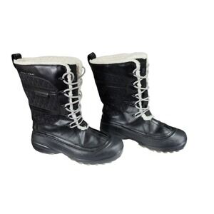 Columbia Omni Heat Snow Boots 10 Women Black Waterproof Insulated Winter Outdoor